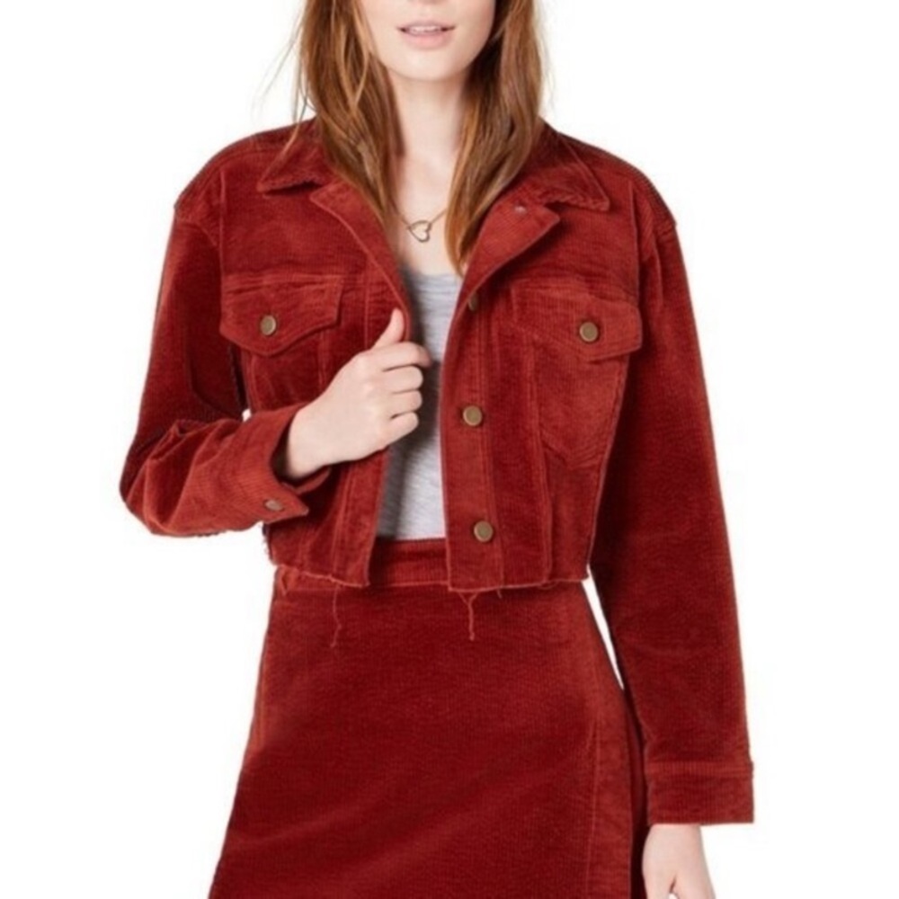 T.D.C. Topson Oversized Cropped Corduroy Jacket size Large